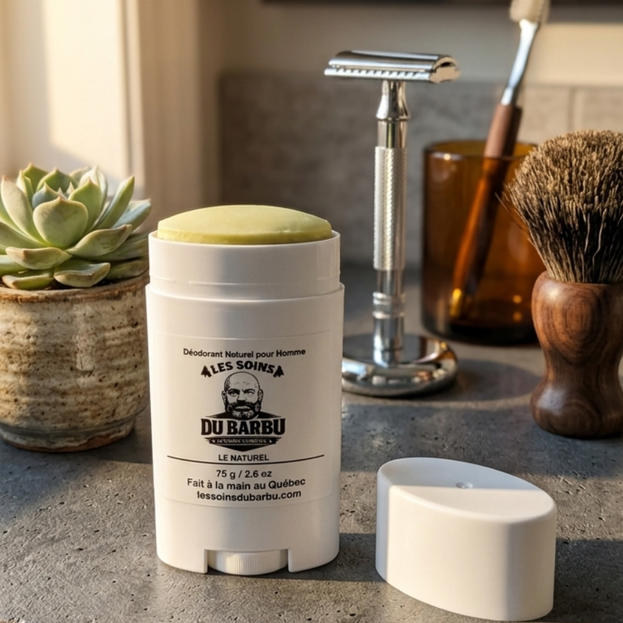 Déodorant Naturel pour Homme Solide - Les Soins du Barbu