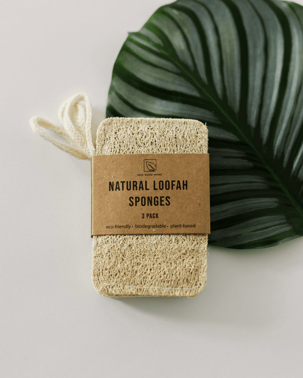 Éponge Loofah Naturelle – Paquet de 3 | Exfoliant Végétal Biodégradable