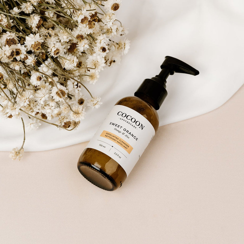 Gel Nettoyant Exfoliant Biodegradable Orange Douce – Éclat et Pureté