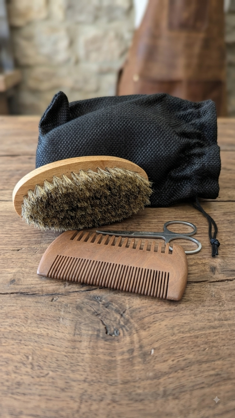 Kit d'Entretien Complet pour Barbe et Moustache.